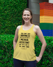 Load image into Gallery viewer, You Can't Buy Happiness But You Can Marry A Medical Assistant Gift For Girls Ladies Flowy Tank