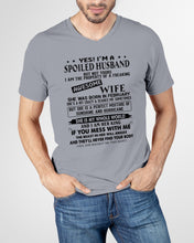 Load image into Gallery viewer, I'm A Spolied Husband But Not Yours - Awesome Wife Was Born In February Guys V-Neck