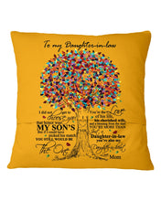 Load image into Gallery viewer, Gift For Daughter-in-law Thank For Loving My Amazing Son Trending Pillow Cover