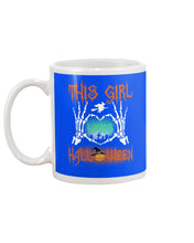 Load image into Gallery viewer, This Girl Loves Halloween Gift For Girls Mug