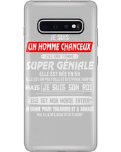 Load image into Gallery viewer, Je Suis Un Homme Chanceux J'ai Line Femme Custom Design Je Suis Son Roi Phone case