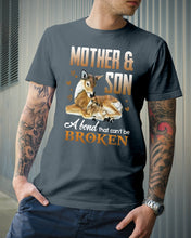 Load image into Gallery viewer, Mother And Son A Bond That Can't Be Broken Guys Tee