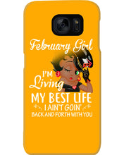 Load image into Gallery viewer, Betty Boop February Girl Living My Best Life Birthday Meaningful Gift Phone case