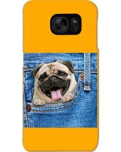 Load image into Gallery viewer, baby Pug In Denim Pocket Gift For Dog Lovers Phone case