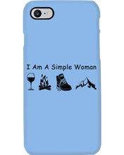 Load image into Gallery viewer, Simple Woman Loves Wine Camping Shoes And Climbing Phone case