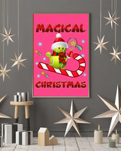 Load image into Gallery viewer, Tennis Players Magical Christmas Snowman Gift For Women Vertical Poster