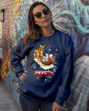 Load image into Gallery viewer, Baseball Xmas Sleigh Loading Gift For Baseball Lovers Sweatshirt