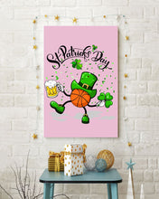 Load image into Gallery viewer, Basketball Saint Patrick's Day Gift For Basketball Lovers Vertical Poster