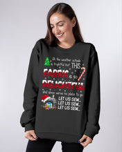 Load image into Gallery viewer, Weather Outside Frightful Sewing Let Us Sew Sweatshirt
