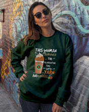 Load image into Gallery viewer, The Quarantine Time With Yarn And Coffee Gift For Women Sweatshirt