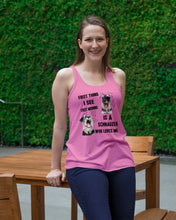 Load image into Gallery viewer, I See Every Morning Is A Schnauzer Who Loves Me Ladies Flowy Tank
