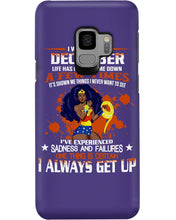 Load image into Gallery viewer, December Superwoman Life Has Knocked Me Down Birthday Meaningful Gift Phone case