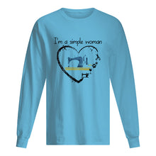 Load image into Gallery viewer, Sewing I'm A Simple Woman Gift For Women Unisex Long Sleeve