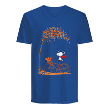 Load image into Gallery viewer, Snoopy Cartoon Movie Autumn Is Coming Gift For Fans Guys V-Neck