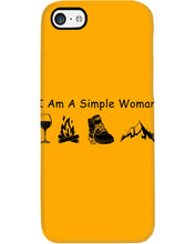 Load image into Gallery viewer, Simple Woman Loves Wine Camping Shoes And Climbing Phone case