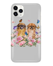 Load image into Gallery viewer, Pekingese With Peonies Gift For Dog Lovers Phone case