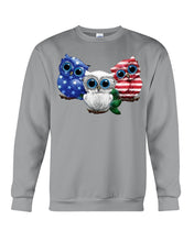 Load image into Gallery viewer, Lovely Phone Case Three Owl With US Flag Gift For Owl Lovers Sweatshirt