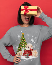 Load image into Gallery viewer, Funny Golden Retrievers Sleep In Red Boots Gift For Dog Lovers Unisex Long Sleeve