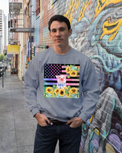 Load image into Gallery viewer, Pig America Flag Sunflower Special Custom Design Sweatshirt