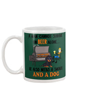 Load image into Gallery viewer, A Man Loves Beer And Dachshund Gift For Dog Lovers Mug