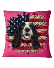Load image into Gallery viewer, English Cocker Spaniel US Sunflower Gift For Dog Lovers Pillow Cover