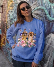 Load image into Gallery viewer, Pekingese With Peonies Gift For Dog Lovers Sweatshirt