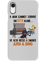 Load image into Gallery viewer, A Man Loves Beer And Dachshund Gift For Dog Lovers Phone case