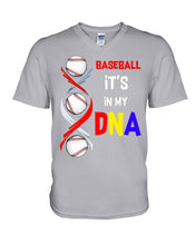Load image into Gallery viewer, Baseball Be My DNA Gift For Sport Lovers Guys V-Neck