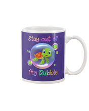 Load image into Gallery viewer, Vintage Funny Stay Out Of My Bubble Gift For Turtle Lovers Mug