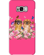 Load image into Gallery viewer, Pekingese With Peonies Gift For Dog Lovers Phone case