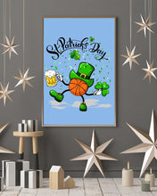 Load image into Gallery viewer, Basketball Saint Patrick's Day Gift For Basketball Lovers Vertical Poster