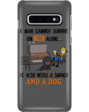 Load image into Gallery viewer, A Man Loves Beer And Dachshund Gift For Dog Lovers Phone case