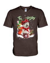 Load image into Gallery viewer, Cute Westie Christmas Night Gift For Dog Lovers Guys V-Neck