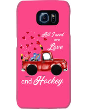 Load image into Gallery viewer, All I Need Are Love And Hockey Gift For Hockey Players Phone case