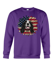 Load image into Gallery viewer, English Cocker Spaniel US Sunflower Gift For Dog Lovers Sweatshirt