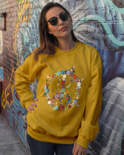 Load image into Gallery viewer, Hummingbird And Peace Sign Gift For Girls Sweatshirt