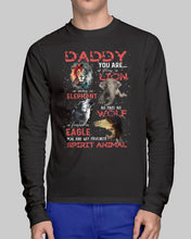 Load image into Gallery viewer, Daddy You Are As Strong As Lion Trending Gift For Animal Lovers Unisex Long Sleeve
