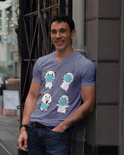 Load image into Gallery viewer, Pig Pandemic Essential Stay At Home Unique Custom Design Guys V-Neck