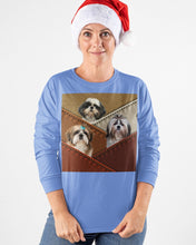 Load image into Gallery viewer, Three Cute Shih Tzu In Bag Gift For Dog Lovers Unisex Long Sleeve
