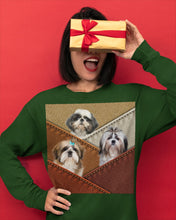 Load image into Gallery viewer, Three Cute Shih Tzu In Bag Gift For Dog Lovers Unisex Long Sleeve