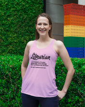 Load image into Gallery viewer, Librarian Keeper Of Books Guardian Of Knowledge Custom Gift For Librarian Ladies Flowy Tank