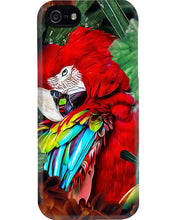 Load image into Gallery viewer, Red Parrot Jungle Forest Gift For Bird Lovers Phone case