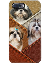Load image into Gallery viewer, Three Cute Shih Tzu In Bag Gift For Dog Lovers Phone case