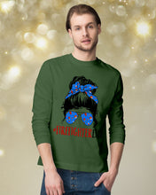 Load image into Gallery viewer, Firefighter Make You Life Safe Lady With Blue Ribbonhead Gift For Women Unisex Long Sleeve