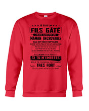 Load image into Gallery viewer, Fils Gâté J'ai Été Élevé PẢ Une Maman Incroyable En Septembre Sweatshirt