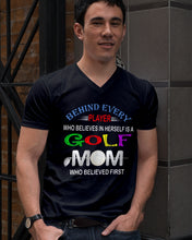 Load image into Gallery viewer, Golf Who Believes In Herself Gift For Sport Lovers Guys V-Neck
