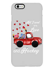 Load image into Gallery viewer, All I Need Are Love And Hockey Gift For Hockey Players Phone case