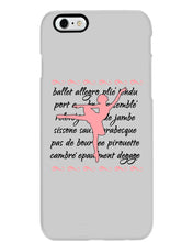 Load image into Gallery viewer, Ballet Words Pink Pattern Gift For Ballet Dancer Phone case