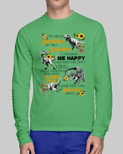Load image into Gallery viewer, My Only Sunshine Make Me Happy Special Custom Design Unisex Long Sleeve