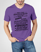 Load image into Gallery viewer, I'm A Spolied Husband But Not Yours - Awesome Wife Was Born In February Guys V-Neck